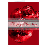 Happy Holidays Christmas Card cards