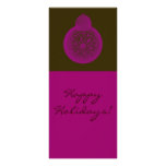 Happy Holidays Christmas Ornament Rack Card
