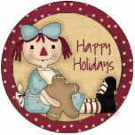 Happy Holidays Christmas Tree Ornament