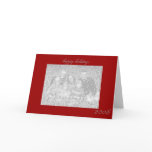 happy holidays custom photo greeting card
