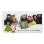 Happy Holidays Cute Bear Family Photo Card