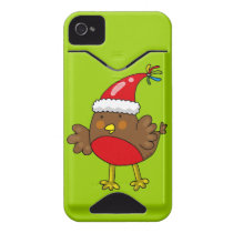 Happy Holidays Cute Christmas Robin