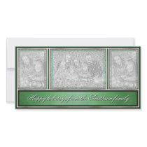Happy Holidays Elegant Modern Green