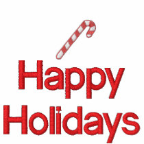 Happy Holidays Embroidered Shirt