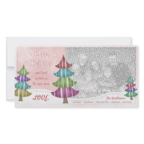 Happy Holidays Family Christmas Whimsical Trees