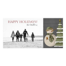 Happy Holidays Family Photo Cards