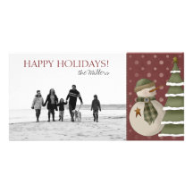 Happy Holidays Family Photo Cards