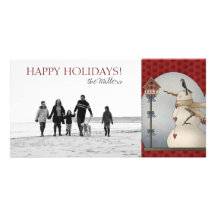 Happy Holidays Family Photo Cards