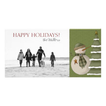 Happy Holidays Family Photo Cards