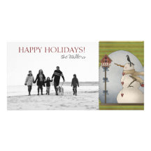 Happy Holidays Family Photo Cards
