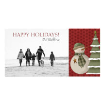 Happy Holidays Family Photo Cards
