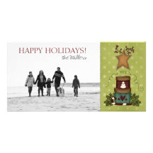 Happy Holidays Family Photo Cards