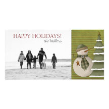 Happy Holidays Family Photo Cards