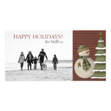 Happy Holidays Family Photo Cards