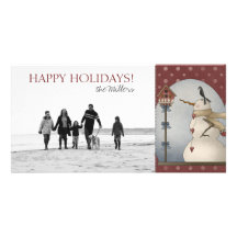 Happy Holidays Family Photo Cards