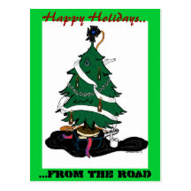 Happy Holidays..from the road postcard