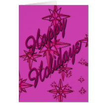 happy holidays greeting card