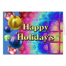 Happy Holiday's Greeting Cards