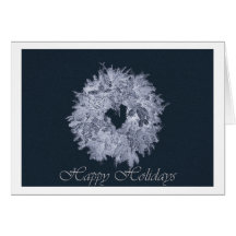 Happy Holidays Ice Wreath Card