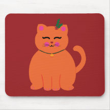 Happy Holidays Kitty Mouse Pads
