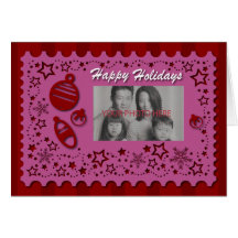 Happy Holidays Lace Greeting Card