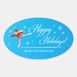 Happy Holidays on Ice stickers