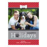 Happy Holidays Photo Card | Puppy Dog Theme Personalized Announcement