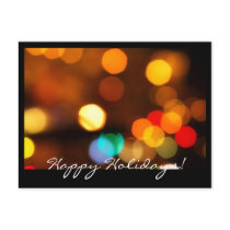 happy holidays postcard