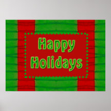 happy holidays print