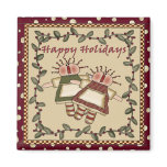 Happy Holidays Raggedy Annies Fridge Magnet