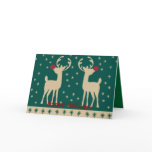 Happy Holidays Reindeer. cards