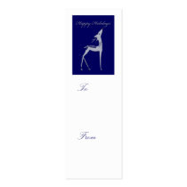 Happy Holidays - reindeer gift tag Business Card Templates