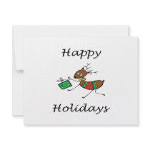 Happy Holidays Reindeer Invitation