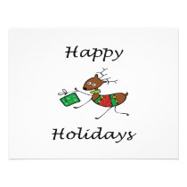 Happy Holidays Reindeer invitations