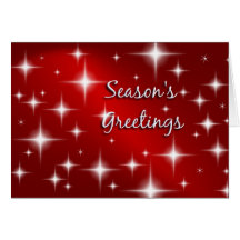 Happy Holidays - Retro Stars Christmas Card