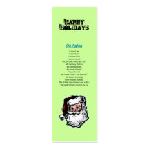 Happy Holidays Santa Christmas Bookmark Business Card Templates