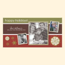 Happy Holidays Snowflake Sweet 3-Photo :: 09 photo cards