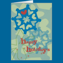 Happy Holidays "Snowflake Whimsy" cards