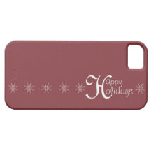 Happy Holidays Snowflakes iPhone 5 Cases