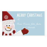 Happy Holidays Snowman Gift Tags
