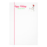 Happy Holidays Snowman Stationery Paper