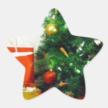 HAPPY HOLIDAYS STAR STICKER