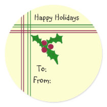 Happy Holidays Stickers