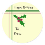 Happy Holidays stickers