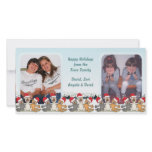 Happy Holidays Town Cats Singing Photo Card photo cards