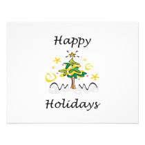 Happy Holidays Tree invitations
