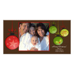 Happy Holidays Unique Christmas Oraments Photo Car Picture Card