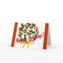 Happy Holidays wreath cards