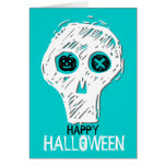 Happy Holloween Skull 5 Greeting Card