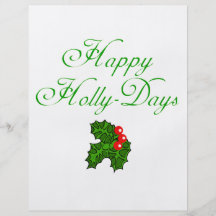 Happy Holly Days Apparel, Stocking Stuffers Custom Flyer
